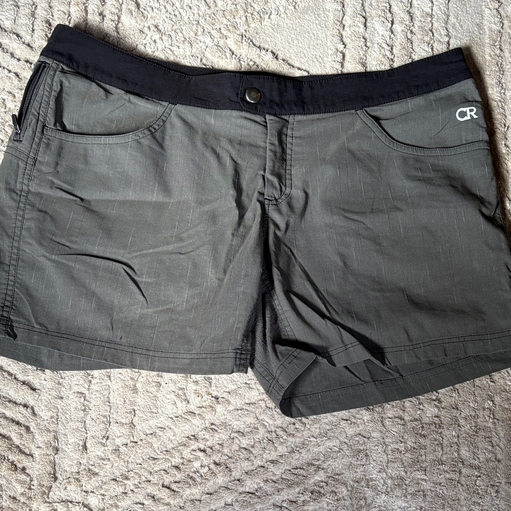 Club Ride Apparel Black and Gray Women's Athletic Shorts